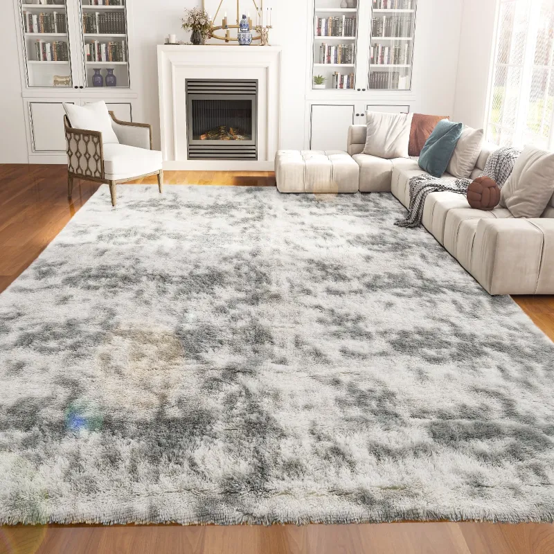 Photo 1 of 
Hero image 0 of Emossie 8' x 10' Area Rug for Living Room, Tie-dye Grey Large Fluffy Rug for Bedroom, Indoor Rectangle Shag Rugs, Flame Retardant, Light Grey, 0 of 10




Best seller
Flash Deal
Emossie
Emossie 8' x 10' Area Rug for Living Room, Tie-dye G