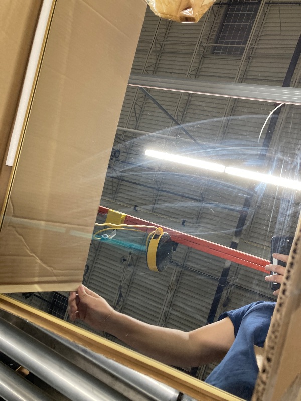 Photo 1 of **reference image **dirty **AUYHM nanoglass Arch Mirror Full Length,Gold Mirror Full Length 71"x26",Standing Mirrors Full Body Mirrors for Bedroom,Large Mirror(Gold)