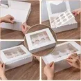 Photo 1 of 10Pack Cupcake Boxes12 Count with Window,10.25 in x 13.25 in x 4 in for Cupcakes, Desserts, Celebrate
