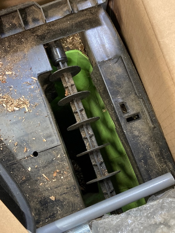 Photo 1 of ***(HEAVILY USED CONDITION, SCUFFS/SCRATCHES, UNTESTED)*** 
Earthwise GS70015 15-Amp Garden Corded Electric Chipper, Collection Bin