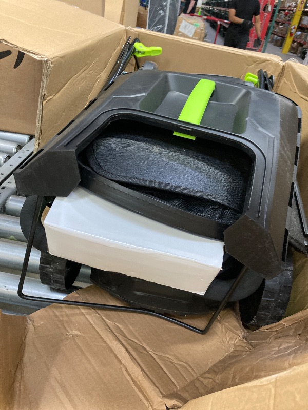 Photo 1 of **MISSING PARTS**Steelite 13-Inch Cordless Lawn Mower, 21V Electric Lawn Mowers with Brushless Motor for Garden,5 Heights Adjustment, 4.0Ah Battery & Charger Included
