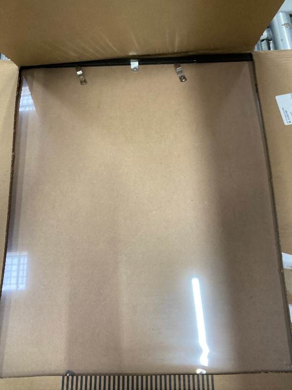Photo 1 of **CORNER DAMAGE-SEE PICS**Americanflat 24x36 Poster Frame with Polished Plexiglass - Streamline Collection - Thin Border Picture Frame for Wall Display - Hanging Hardware Included - Black