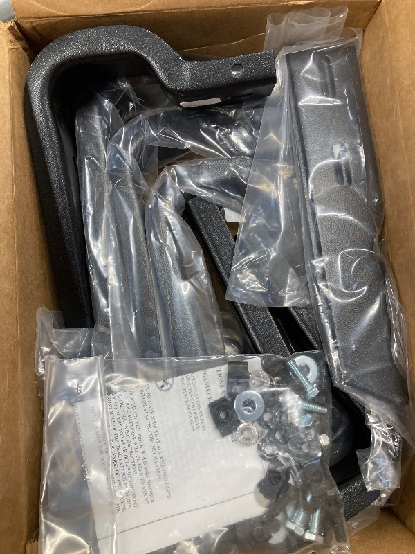 Photo 1 of ***(MISSING PARTS -SELLING AS PARTS ONLY)*** 
LUVERNE 584088-570929 O-Mega II 88-Inch Black Aluminum Wheel to Wheel Side Steps, Select Ford F-150
