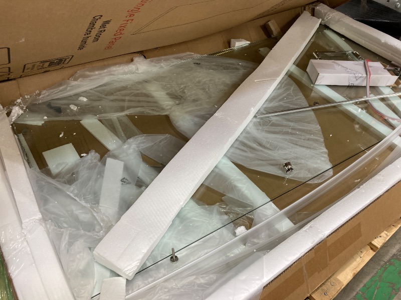 Photo 1 of ***(DAMAGE BOX RIPPED/TORN -OPEN BOX)*** PHMUNY 56-60" W x 62" H Frameless Sliding Tub Door, Silver Sliding Shower Door with Seal Strip Bypass Bathtub Door with 8mm Clear Tempered Glass