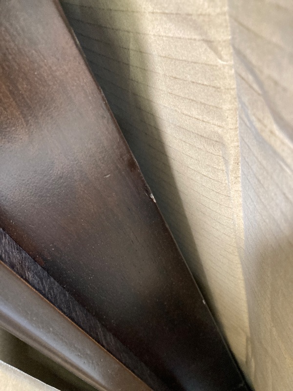 Photo 1 of ***(MISSING BOX 2 OF 2-SELLING AS INCOMPLETE PARTS ONLY TABLE TOP NO BASE)***
 COASTER Gabriel Counter Height Dining Table with Storage Pedestal Base Cappuccino 
***(SOME SCUFFS/SCRATCHES, CORNER WOOD DAMAGE BOX RIPPED/TORN)***