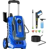 Photo 1 of **MISSING PARTS/WASHER ONLY/NO BOX**Electric Pressure Washer 4800PSI-Max 3.2GPM Power Washer Wash Machine Electric Powered with Foam Cannon for Car, Floor, Garage, Patio Washing, Blue