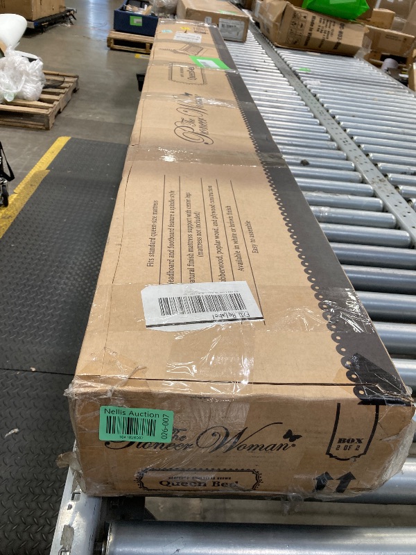 Photo 1 of *MISSING A BOX*


Pioneer Woman Harper Queen-Size Spindle Bed, BROWN...ONLY STOCK PHOTO IS WHITE*******