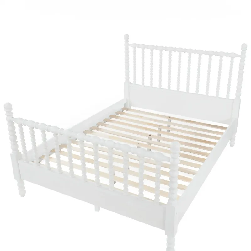 Photo 1 of *MISSING A BOX*


Pioneer Woman Harper Queen-Size Spindle Bed, BROWN...ONLY STOCK PHOTO IS WHITE*******