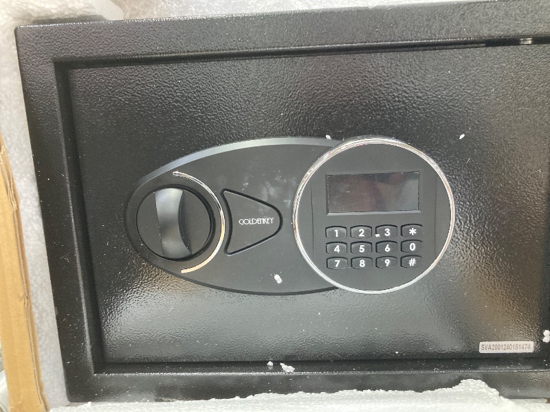 Photo 1 of <1.2 cu.ft.> Fireproof Safe for Home Documents, Safe Box Fireproof Bag with Removable Shelf for Guns and Valuables, Steel Safes Lock Box for Office, Home, Hotel, 9.84"D x 13.78"W x 9.84"H