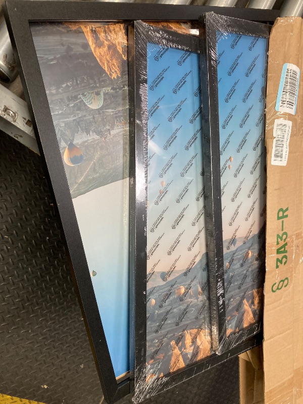 Photo 1 of ***2 NEW and 1 USED***QOTIB 18x20 Picture Frame Black for Wall Mounting Set of 3, Horizontal and Vertical Formats for Wall Hanging, Wood 18x20 Frame, Black, 3 Pack