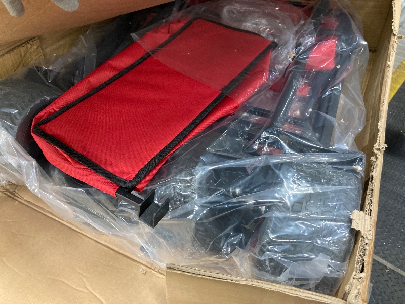 Photo 1 of ***Actual item is RED***VECUKTY Collapsible Garden Wagon Cart with Removable Canopy Red & Black.