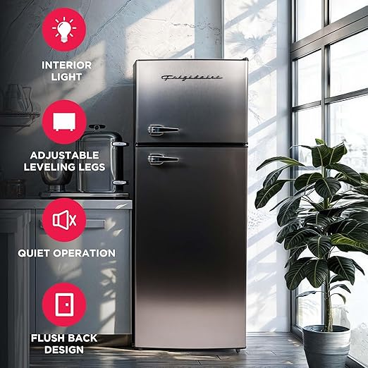 Photo 1 of ***MISSING A DOOR HANDLE, MANY DINGS & DENTS*** Frigidaire, 2 Door Apartment Size Refrigerator/Freezer Combo 54"H x 21" W.
