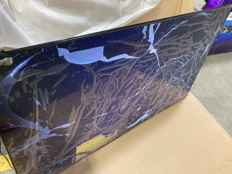 Photo 1 of ***PARTS ONLY***Samsung 65-Inch Class QLED Q8F 4K UHD Smart TV (2025 Model) Q4 AI Processor, 100% Color Volume with Quantum Dot, AirSlim Design, Endless Free Content, Samsung Vision AI, Alexa Built-in***BROKEN SCREEN***