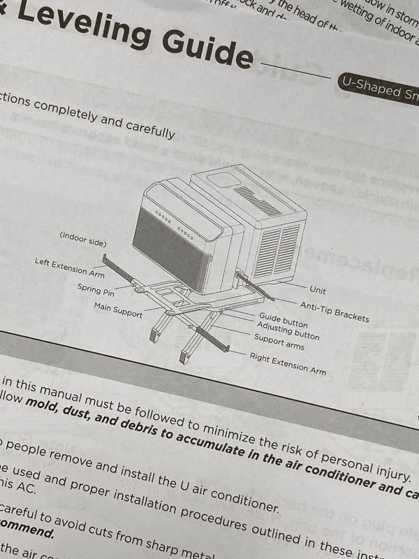 Photo 1 of  Midea 12,000 BTU U-Shaped Smart Inverter Window Air Conditioner–Cools up to 550 Sq. Ft., Ultra Quiet with Open Window Flexibility, Compatible with Alexa/Google Assistant, 35% Energy Savings (Renewed)***(OPEN BOX, SOME SCUFFS/SCRATCHES)*** 