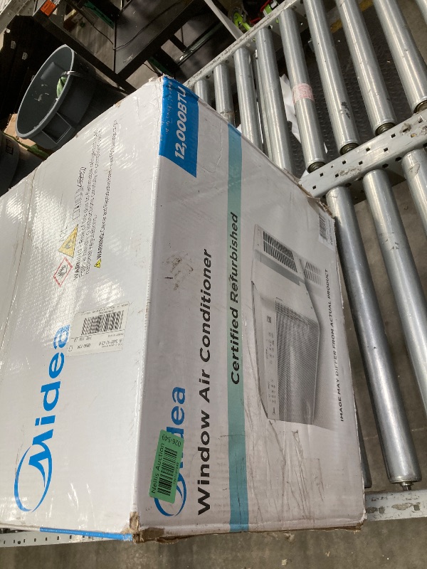 Photo 1 of  Midea 12,000 BTU U-Shaped Smart Inverter Window Air Conditioner–Cools up to 550 Sq. Ft., Ultra Quiet with Open Window Flexibility, Compatible with Alexa/Google Assistant, 35% Energy Savings (Renewed)***(OPEN BOX, SOME SCUFFS/SCRATCHES)*** 