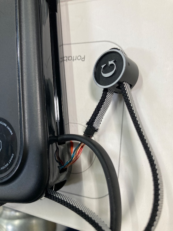 Photo 1 of ***SELLING AS IS  - LANYARD CABLE RIPPED/TORN...SEE ALL PHOTOS)***                  GOODaaa Portable Charger Built-in 2 Cables, 10000mAh Bidirectional Fast Charging USB C Lanyard Cable, Wireless Charger for iWatch, Compatible with All Cell Phones, Tablets