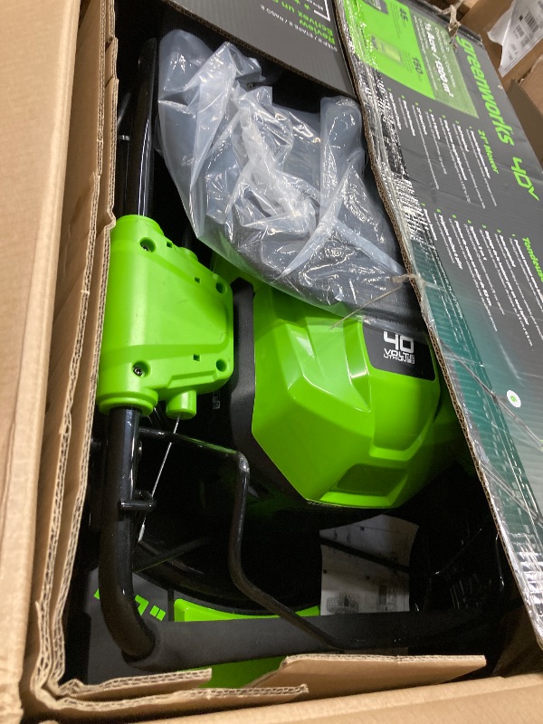 Photo 1 of ***(MISSING PARTS -SELLING AS IS)*** 
Greenworks 40V 21" Brushless Cordless (Self-Propelled) Lawn Mower (75+ Compatible Tools), 5.0Ah Battery and Charger NOT Included