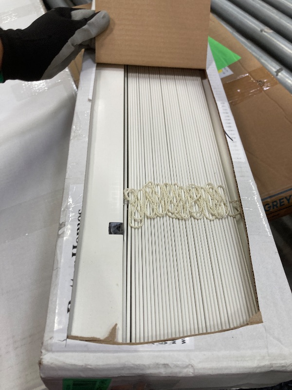 Photo 1 of  Basics Cordless Light Filtering Faux Wood Blinds, Easy to Install 2” Blinds for Windows, Timeless Look, Fits up to 34” Width and 64” Length, Home Solution for Any Space or Room