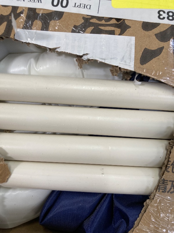 Photo 1 of ***missing parts***55in Portable Folding Bathtub, Bath Tub for 2 Person, Hot Ice Soaking Tub Bathroom, Blue White
