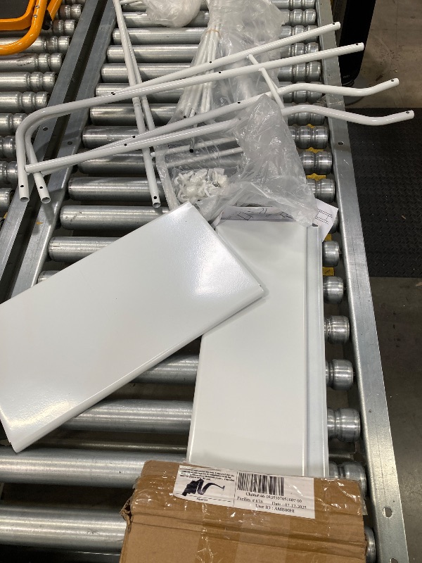 Photo 1 of ***(PARTS ONLY -MISSING PIECES-SELLING AS PARTS ONLY)*** 
Riousery Over-the-Toilet 3-Tier Metal Storage Rack with Hooks, Towel Bar and Toilet Paper Holder, White
