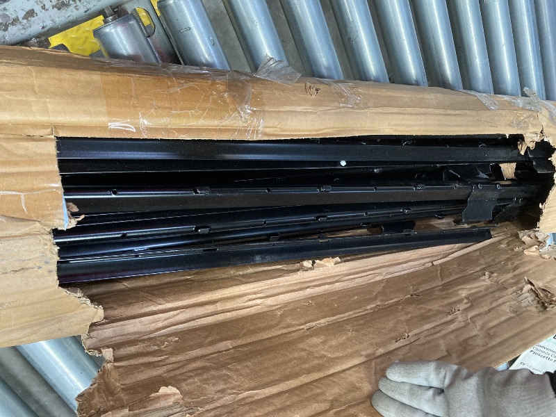 Photo 1 of 20 Pack Garden Fence Post, 4 Feet Heavy Duty Metal U-Post for Wire Fence, No Dig Garden Fence Stakes for Temporary Fencing, Electric Fence Wire, Corner Anchor, and More-Black