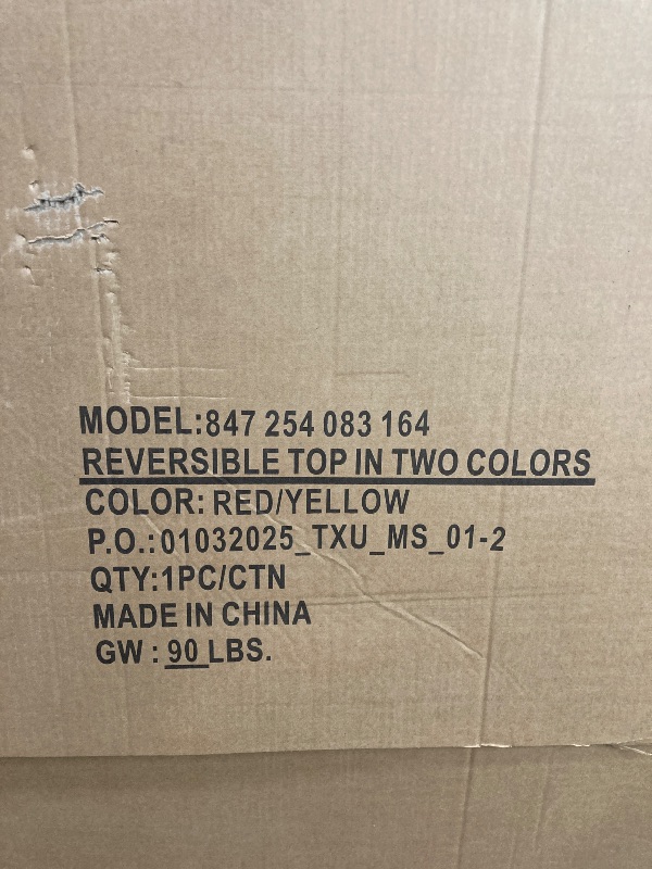Photo 1 of * Only top**** Only top***red and yellow reversible  table
