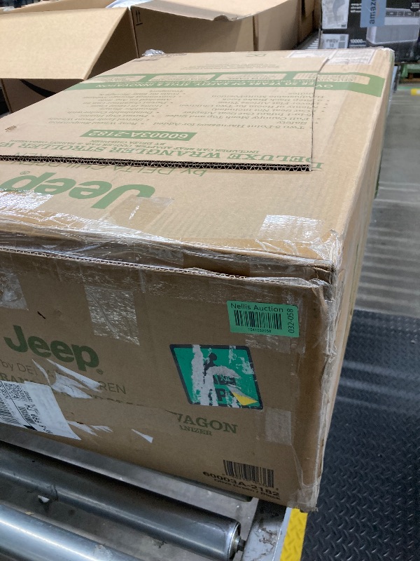 Photo 1 of **reference image Jeep Deluxe Wrangler Stroller Wagon with Cooler Bag and Parent Organizer by Delta Children, Black/Green