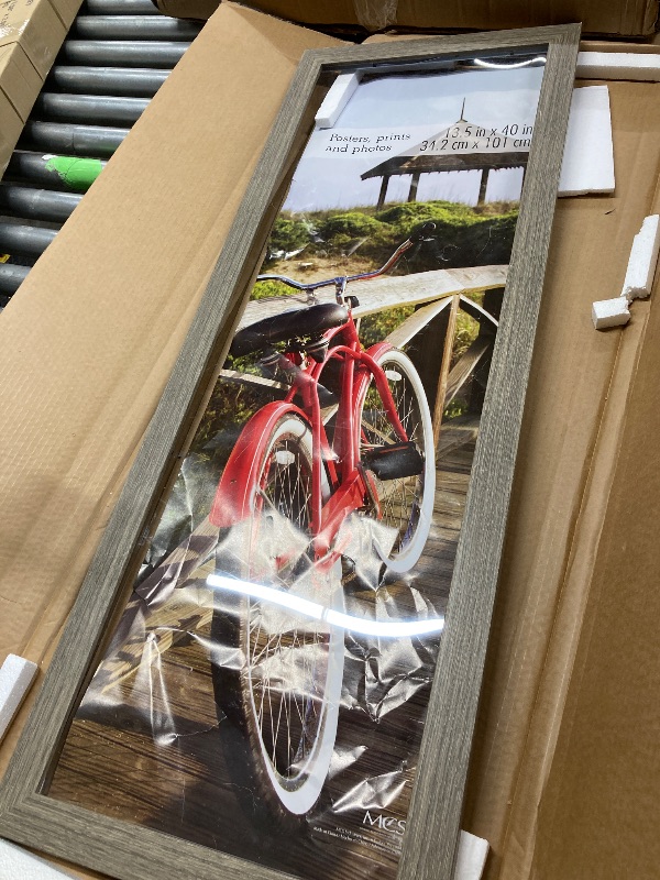 Photo 1 of **very dirty** MCS Museum Poster Frame, Barnwood, 13.5 x 40 in Collage, Single