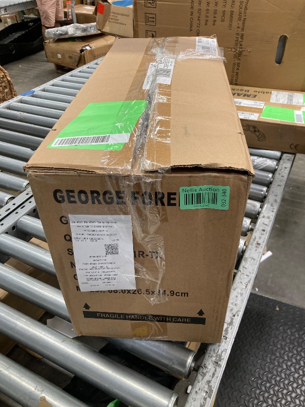 Photo 1 of **MISSING POWER PLUG**George Foreman Indoor Outdoor Electric Grill, Non-Stick Grill Griddle Plate, Healthy Grilling Drip Tray Reduces Fat, Portable Barbeque