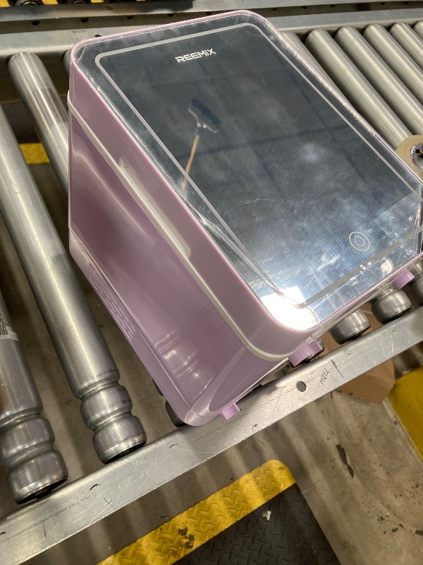 Photo 1 of ***(UNTESTED)*** SELLING AS IS ONLY
Skincare Fridge, 4L Makeup Mini Fridge With Dimmable LED Light Mirror for Bedroom, Car, Office & Dorm, Cooler & Warmer, Small Refrigerator for Cosmetics, Skin Care and Food (Mirror, Purple)