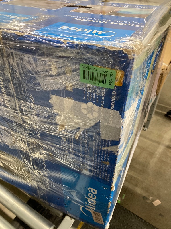 Photo 1 of ***(PARTS ONLY - MISSING PIECES -SELLING AS PARTYS ONLY)***  
Midea Duo 12,000 BTU (10,000 BTU SACC) High Efficiency Inverter, Ultra Quiet Portable Air Conditioner, Cools up to 450 Sq. Ft., Compatible with Alexa/Google Assistant, Includes  Remote ***(OPEN