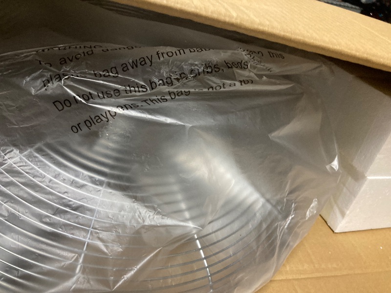 Photo 1 of **MISSING PARTS TO FAN***Ipower
Stand fan, 16'', retro style, chrome, wooden base