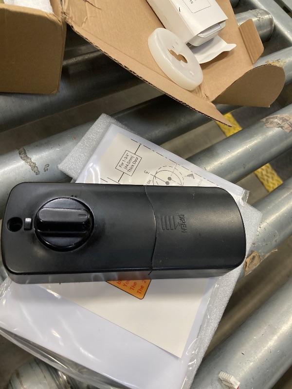 Photo 1 of **PARTS ONLY**Keyless Entry Wi-Fi Smart Lock: Hornbill Fingerprint Lock for Exterior Doors, Biometric Smart Deadbolt Locks for Front Door, Keypad Deadbolt with Auto-Lock for Rentals Home, Matte Black