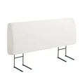 Photo 1 of *** Pinmoco Upholstered Foam Headboard for King Bed, Height Adjustable and Ergonomic Head Board, Teddy Velvet White  ***(NOT IN BOX) 