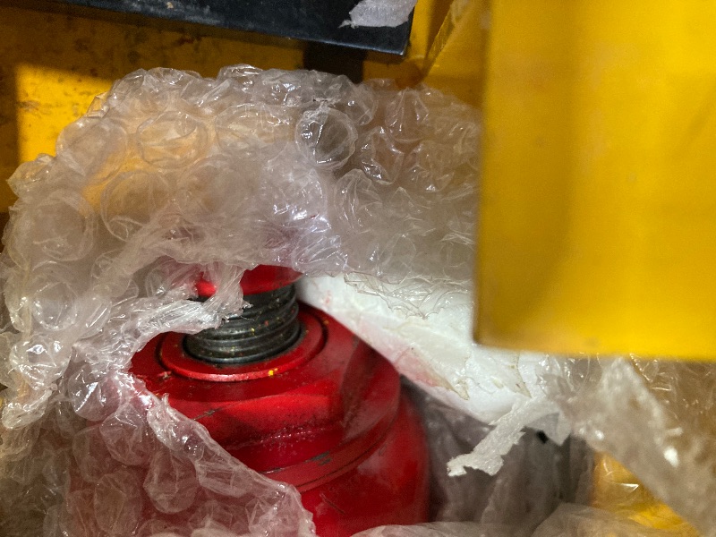 Photo 1 of **MISSING PARTS**12 Ton Hydraulic Shop Press with Movable Plates, h-Frame Garage Floor Press with Adjustable Height, Overload Protection for for Metal Bending, Straightening, Automotive Repair, Orange