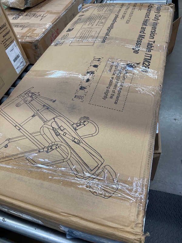 Photo 1 of YOLEO Inversion Table Training Equipment Massage & Heat Inversion Table ITM280 Back Pain Relief Equipment w/Remote Control, Decompression Table, Heavy Duty up to 320lbs