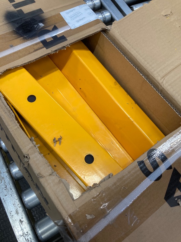Photo 1 of **MISSING PARTS**Folding Hydraulic Engine Hoist with Lever 2 Ton, Cherry Picker Shop Crane with 6 Casters and Telescopic Boom, 4400 Lbs Capacity Heavy Duty Engine Hoist Crane Lift for Garage, Workshop, Repair, Yellow
