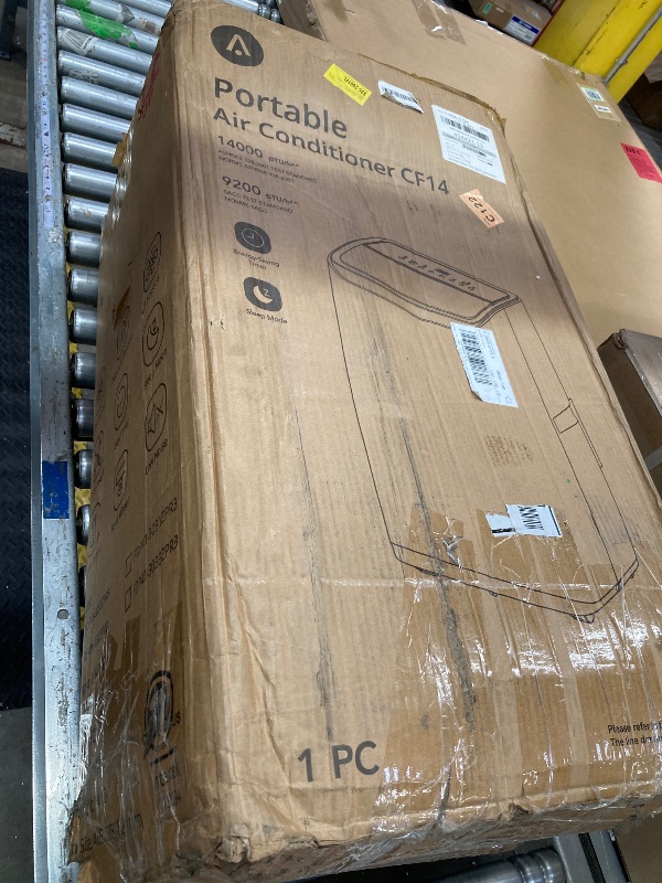 Photo 1 of 14,000 BTU Portable Air Conditioner – 4-in-1 Portable AC Unit with Cooling, Dehumidifier, Fan & Sleep Mode for Rooms Up to 700 Sq.Ft, Remote Control, LED Display, 24H Timer, White-3032