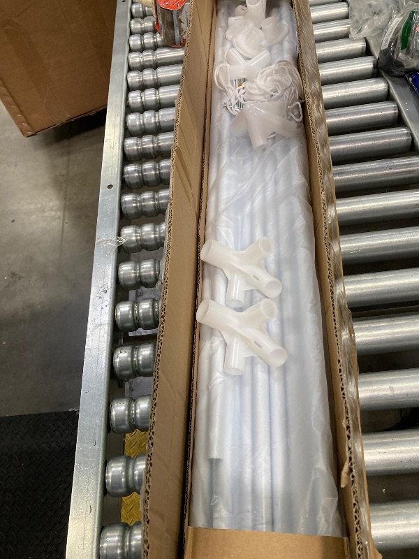 Photo 1 of ***MISSING PARTS -PARTS ONLY -SELLING AS PARTS ONLY -INCOMPLETE***
 SANOPY 10 x 30 FT Height Adjustable, Outdoor Instant Party Bag, White