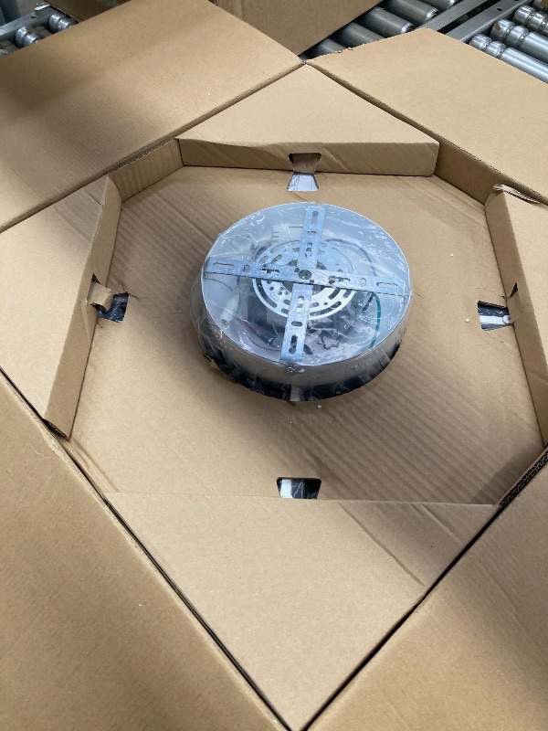 Photo 1 of ***(MISSING PARTS, SELLING AS PARTS ONLY)***
Zardon 20" White Gold Caged Ceiling Fan with Light and Remote Control - Flush Mount Low Profile DC Motor for Bedroom, Kitchen, Dining Room ***(OPEN BOX)***