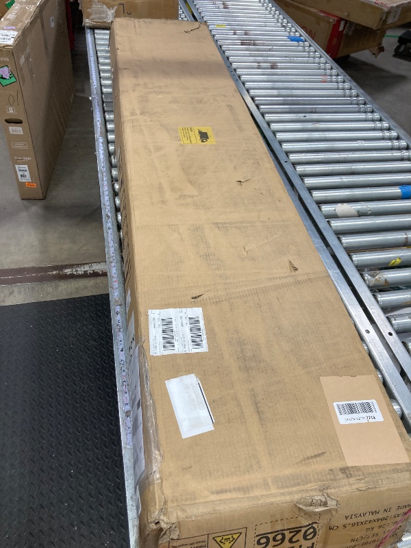 Photo 1 of ***(PARTS ONLY -INCOMPLETE -SELLING AS PARTS ONLY)*** 
DWVO King Bed Frame with Upholstered Headboard, Platform Bed Frame with LED Lights & Charging Station, No Box Spring Needed, Beige