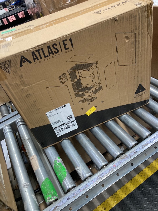 Photo 1 of GAMDIAS ATX Mid Tower Computer Case with Tempered Glass, Gaming PC Case w/Temperature Display LCD & 3X 120mm ARGB Fans, Support Up to 5X Fans, 240mm AIO/Radiator, 340mm GPU/VGA, 160mm CPU Air Cooler