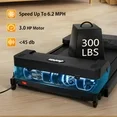 Photo 1 of 
300 lbs Portable Folding Treadmill, 3.0 HP Foldable Compact Treadmill for Home Office, Walking Running Treadmill with LED Display for Exercise