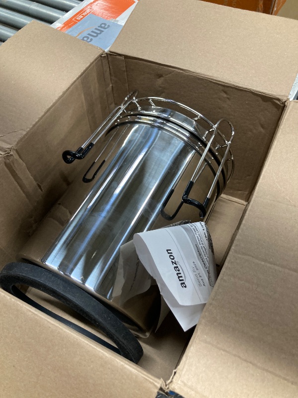 Photo 1 of Purewell 2.25G Gravity Water Filter System with Water Level Window, 3-Stage 0.01?m Ultra-Filtration Stainless Steel Countertop System with 2 Filters and Stand, Reduce 99% Chlorine, PW-KS