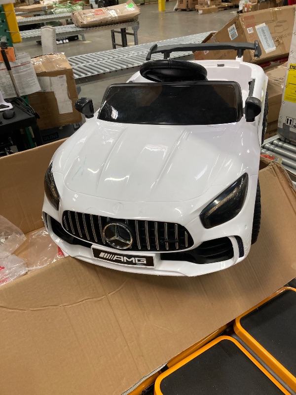 Photo 1 of ***(PARTS ONLY -MISSING PARTS SELLING AS PARTS ONLY)*** 12V Kids Ride On Car with 2.4G Car Ride On Vehicle Double Doors, 5 Point Safety Belt,LED Light (SC-White)