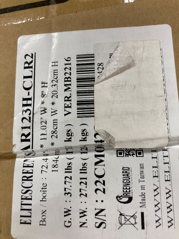 Photo 1 of Elite Screens 166-INCH Motorized Projector Screen, Full Remote Kit, Retractable Projection Movie Home Theater Gaming, VMAX166XWH3