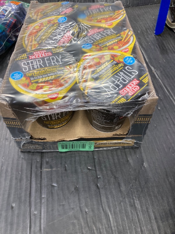 Photo 1 of ****BB 12-12-25****
Nissin Cup Noodles Stir Fry Noodles in Sauce, Fiery Chicken, 2.96 Ounce (Pack of 6)