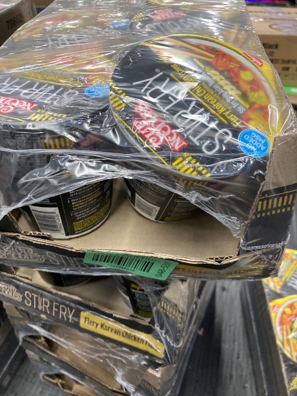 Photo 1 of ****BB 12-12-25****
Nissin Cup Noodles Stir Fry Noodles in Sauce, Fiery Chicken, 2.96 Ounce (Pack of 6)