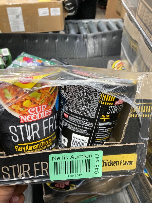 Photo 1 of ****BB 12-12-25****
Nissin Cup Noodles Stir Fry Noodles in Sauce, Fiery Chicken, 2.96 Ounce (Pack of 6)
