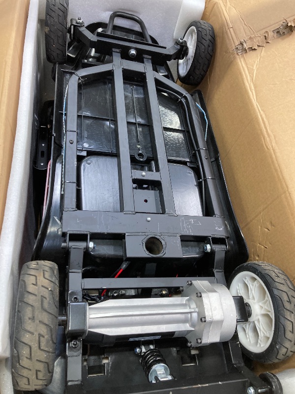 Photo 1 of **dirty** SACVON Foldable Electric Wheelchair for Seniors, All Terrain Motorized Wheelchair for Seniors with Detachable Battery,Airline Approved